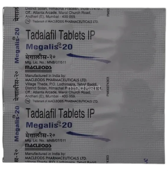 megalis 20mg tablet 4's